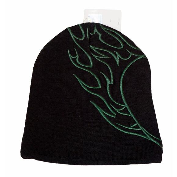 NFL New York NY Jets Football - Team Apparel Flare Beanie Cap - Unisex One Size - Picture 2 of 3